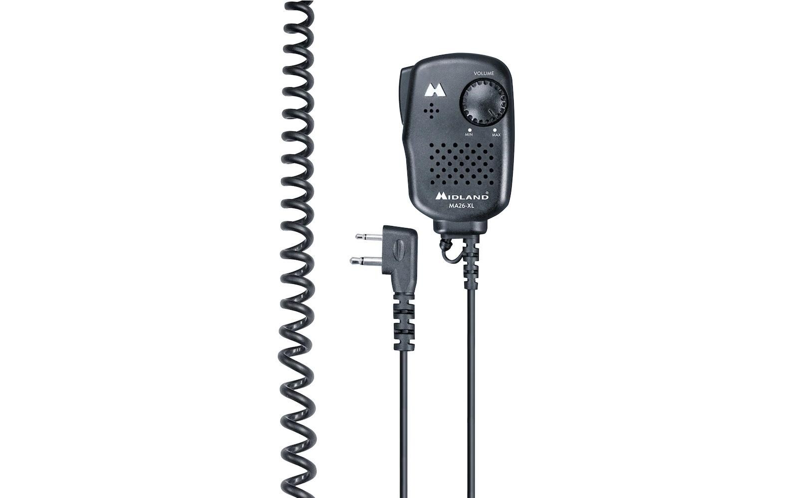 Midland Lautsprechermikrofon MA 26-XL Schwarz