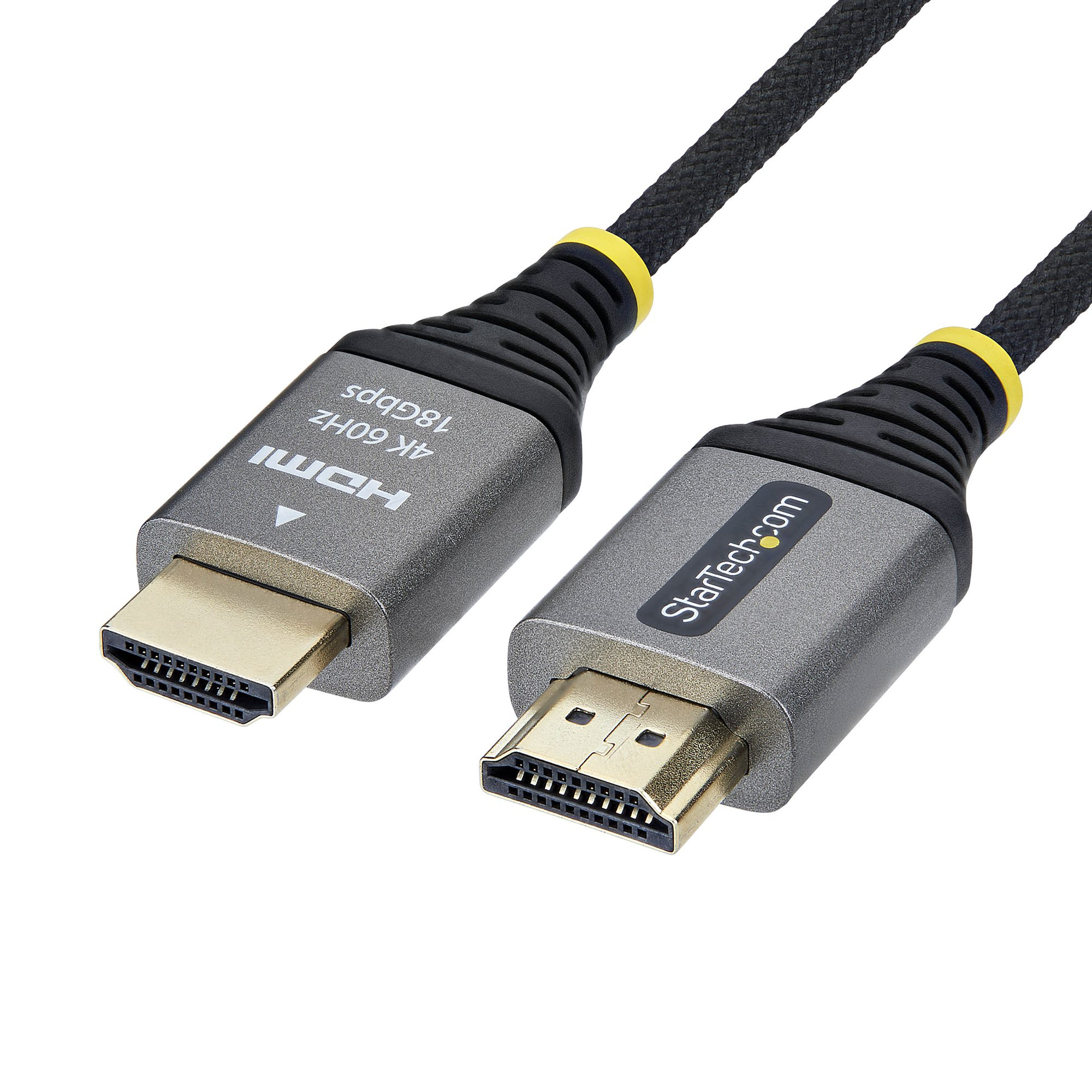 StarTech.com 3 m HDMI A/V Cable · 1 · 18 Gbit/s · Gold Plated Connector · Black, Silver